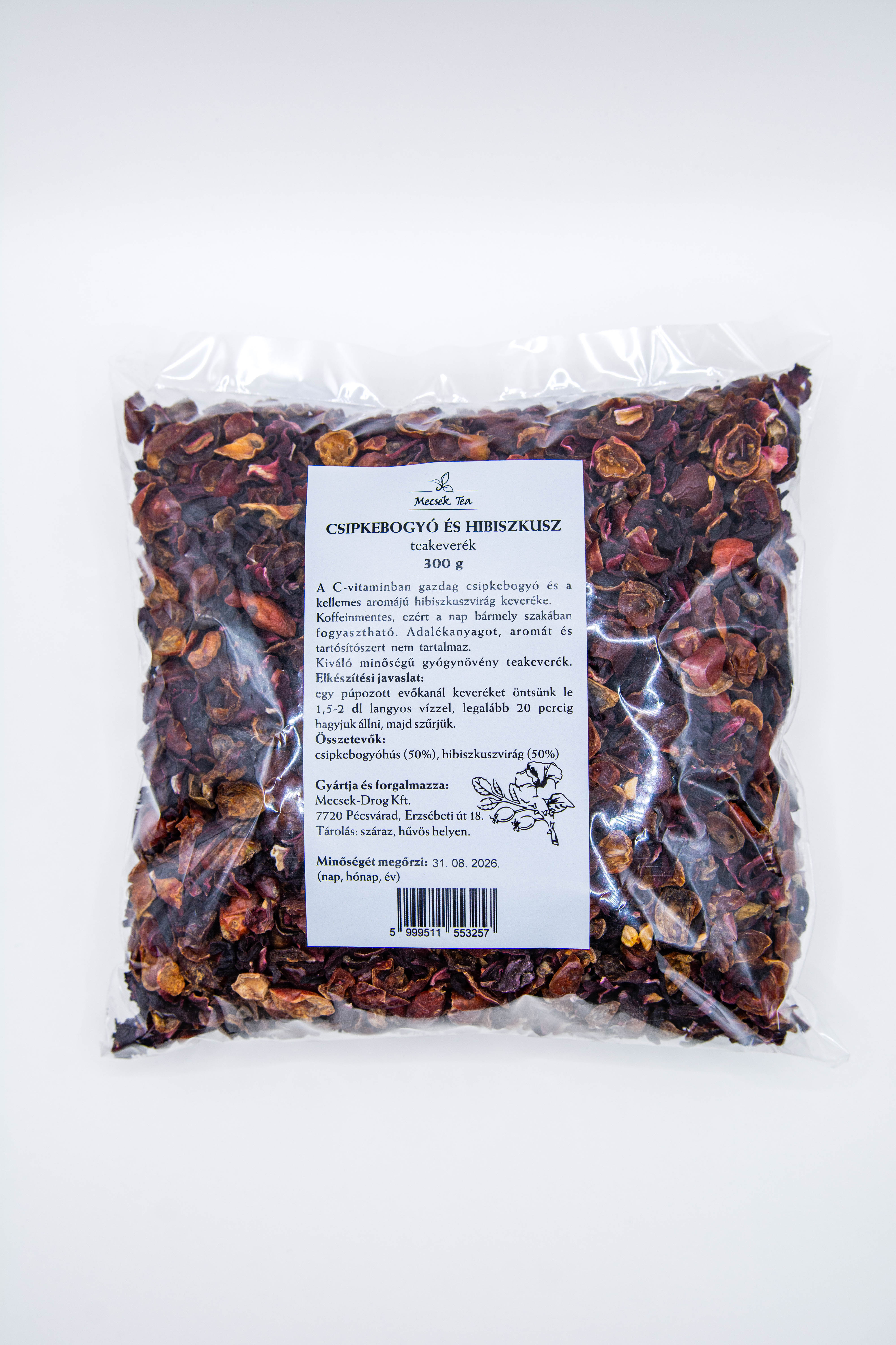 Csipkebogyó és hibiszkusz teakeverék - szálas